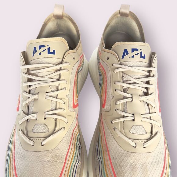 APL Women's Streamline Running Shoes Size 10.5 In Alabaster/Peacock /Multi - Picture 9 of 16